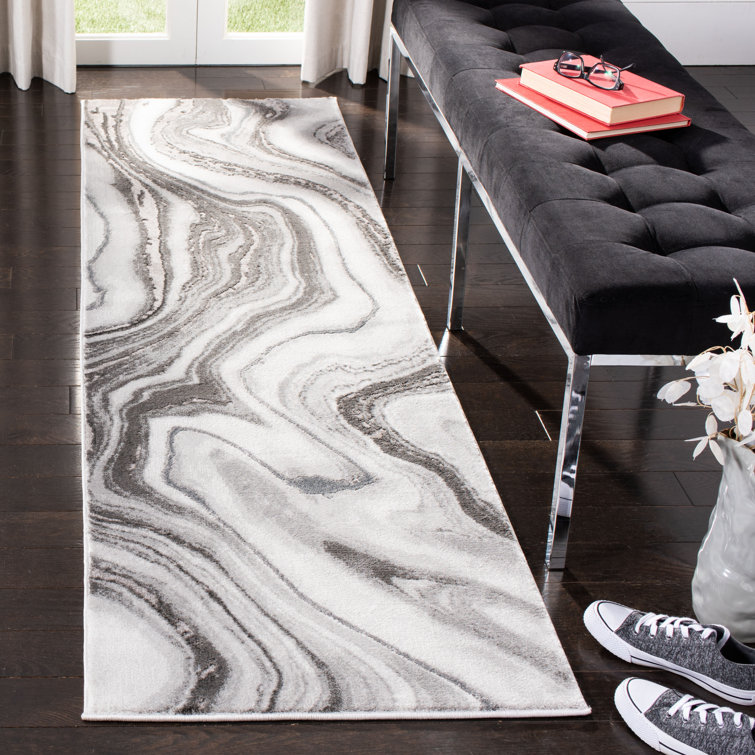 Tapis abstrait gris Swindle