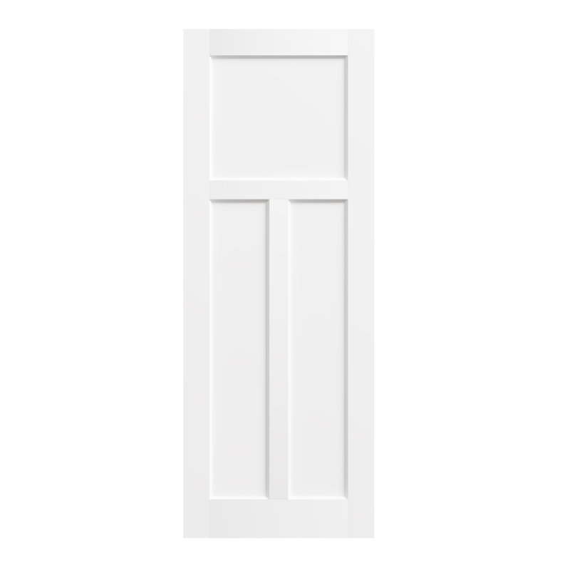 Porte de dalle - Panneau de porte en T préfini sans quincaillerie, 30 po x 80 po