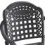 Ensemble de 4 chaises de patio en fonte d'aluminium avec coussins confortables et structure résistante aux intempéries pour une assise extérieure élégante