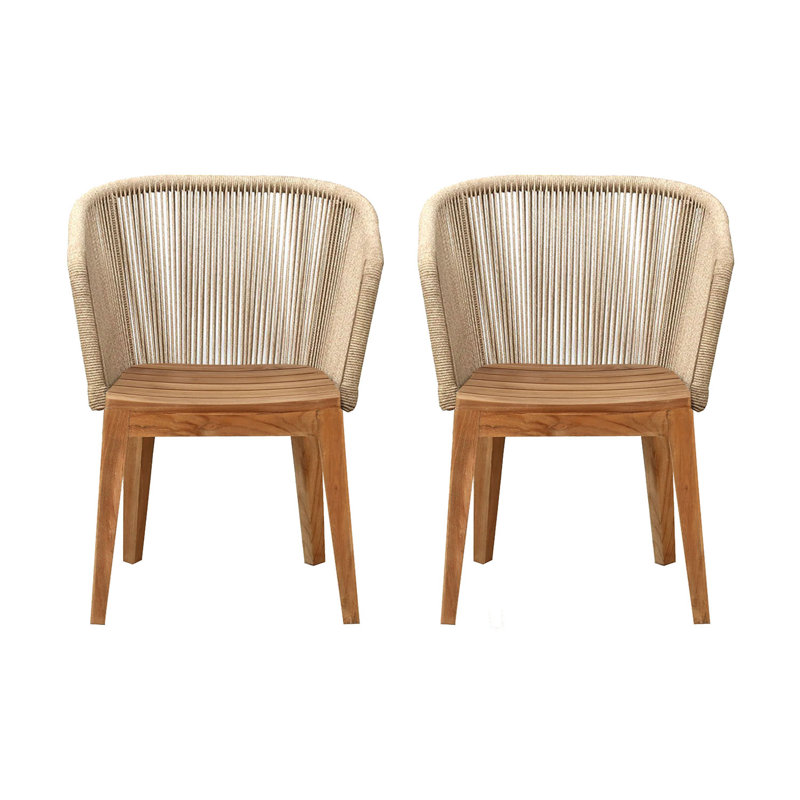 Westlake Outdoor Teak Dining Armchair, Natural