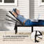 Outsunny Sun Lounger for Garden Texteline Seat Grey