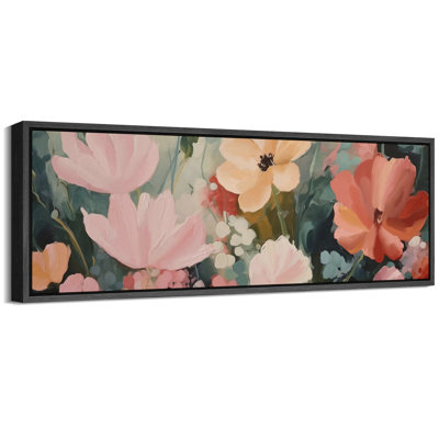 «Flower Blossom Vibrant Floral Bouquet Spring Flowers», reproduction sur toile