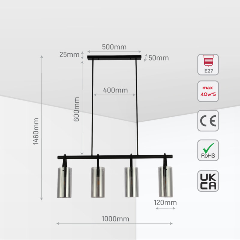 Chenard 4 - Light Chandelier