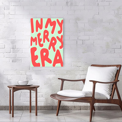 In My Merry Era Bold Modern Playful Wall Art Print by Karen Menzenbach - Wrapped Canvas Print