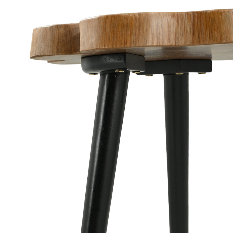 Alidade Solid Wood Three Leg Coffee Table