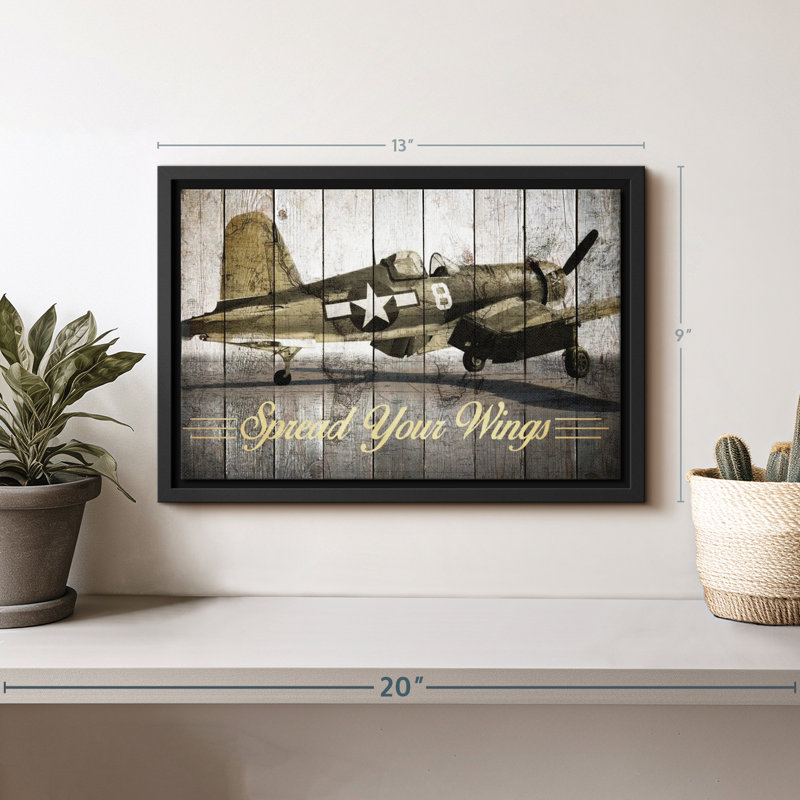 Impression sur toile Kyrianna Rustic F-4 Phantom, H 9 po x l 13 po