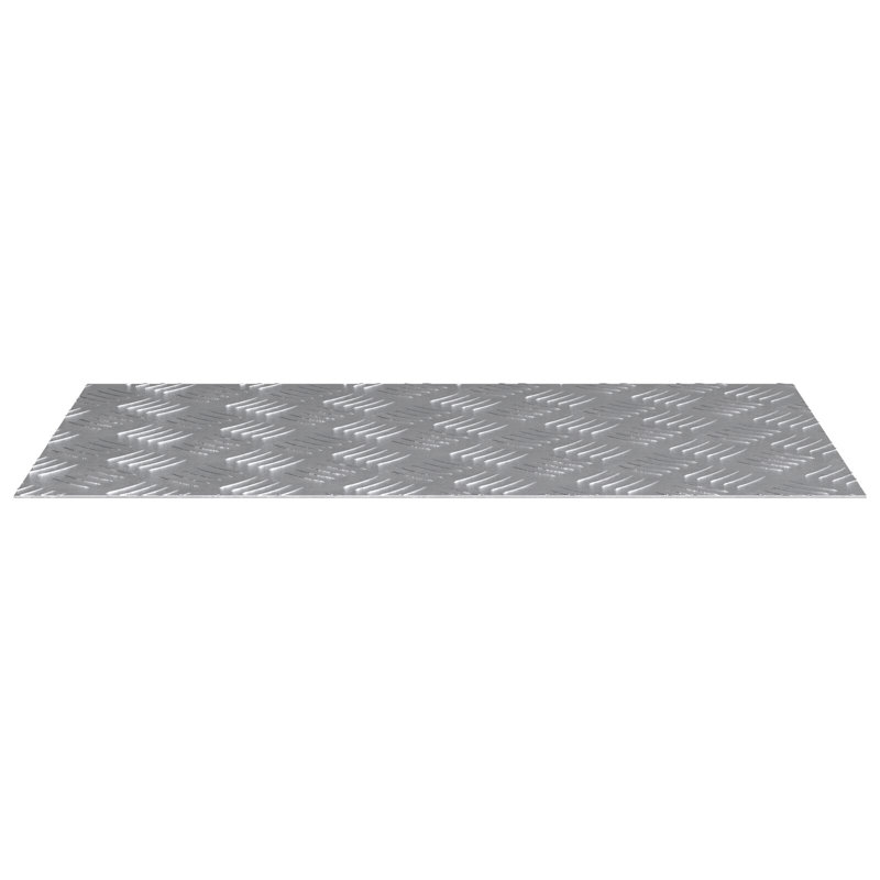 Rubber Stair Treads Modern, Silver, Rectangle 40cm x 70cm