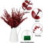 30 pièces de tiges d'eucalyptus, feuilles d'eucalyptus artificiels, fausses branches, tiges d'eucalyptus artificiels-806277917