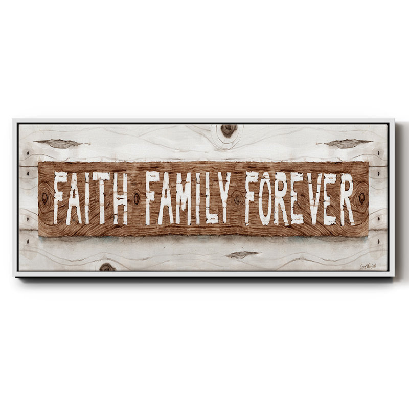 Faith Family Forever - toile encadrée