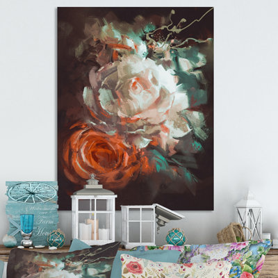Grunge White Bouquet Of Rose " Grunge White Bouquet Of Rose "
