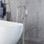 Robinet de baignoire autoportant à poignée simple Caruthers