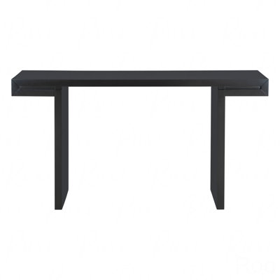 Large 60" Console Table, With Geometric Clean Lines Design Stylish Entryway Table With Painted Finish And Adjustable Feet, Suitable For Living Room, Entryway, Hallway