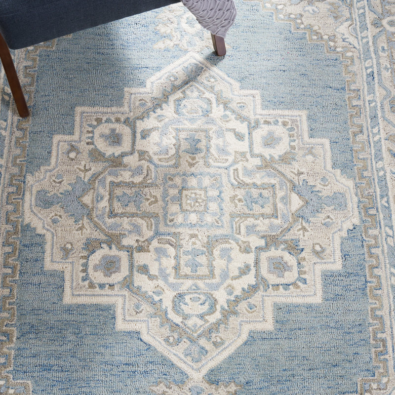 Tapis oriental en laine et coton touffeté à la main Metro, Rectangle 3 pi x 5 pi