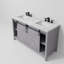 Ensemble de meuble-lavabo double l 60 po x P 22 po avec robinet Marsyas-113387000-113387001