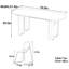 Table de roche rétro crème, forme ovale, plateau en ardoise Tech-105363580