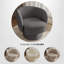 Fauteuil pivotant moderne Taccarra, fauteuil tonneau rembourré avec rotation à 360 degrés, fauteuil lounge avec base en pin pour salon, chambre, bureau-1484986924