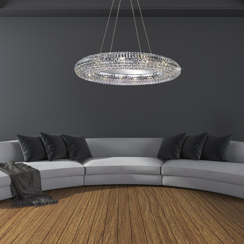 Amir Crystal Semi Flush Mount