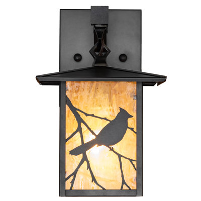 7" Wide Seneca Song Bird Right Wall Sconce