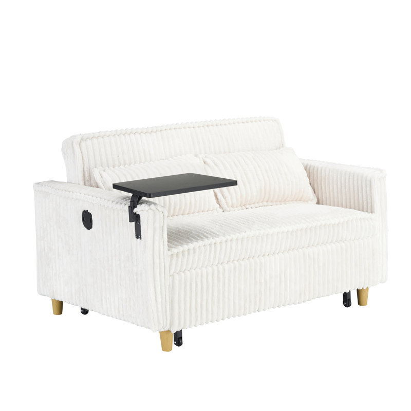 Velours côtelé beige élégant avec plan de travail mobile et douille, rehaussant le décor de votre bureau, idéal pour les loisirs