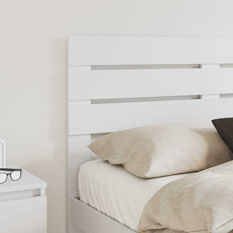 Headboard, White, EU Double - 135 x 200 cm