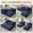 Masir Boneless Sleeper Couch,Double Chaises Lounge With Pillows, Could Plush Corduroy-515763128