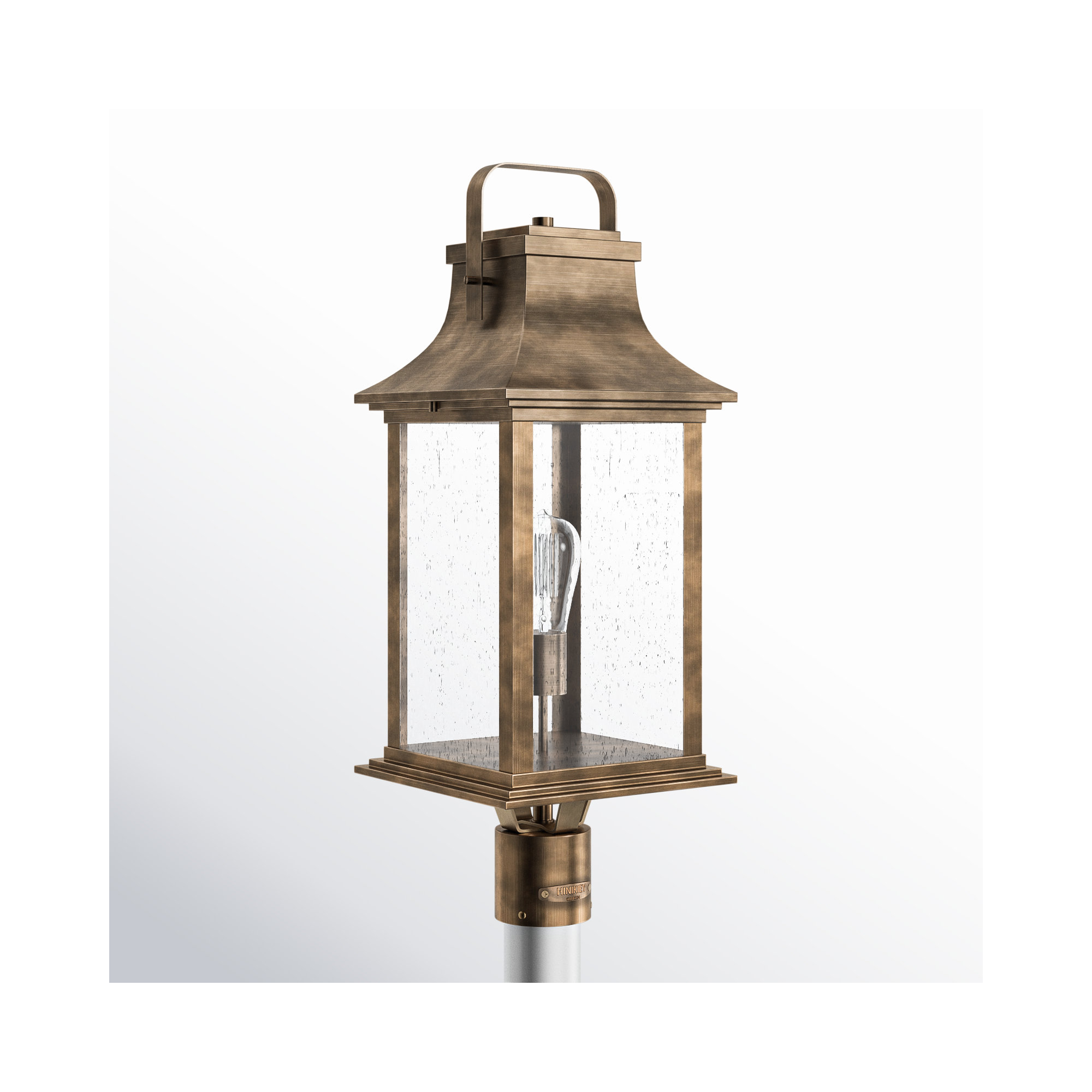 Sereia Seeded Outdoor Lantern Head, Burnished Bronze
