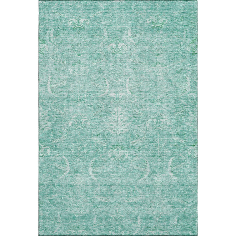 Premium Machine Washable Dahl AMF1083 Damask Rug