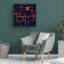 Art mural sur toile tendue - Rex Ray «Cluster» pour décoration de salon, de chambre à coucher ou de bureau - 14 x 14