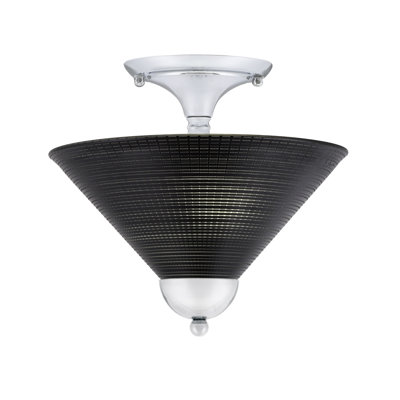 Magar Semi-Flush 2 Bulbs With 12" Glass