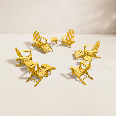 Leighton Foldable Outdoor Adirondack Set