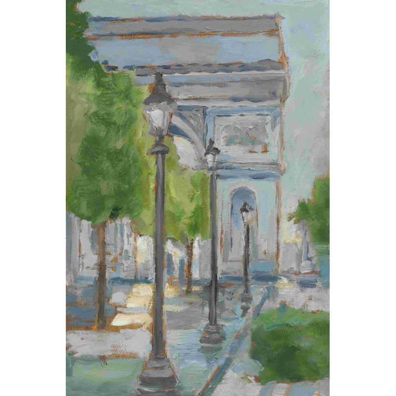 Vue impressionniste de Paris I, H 36 po x l 24 po