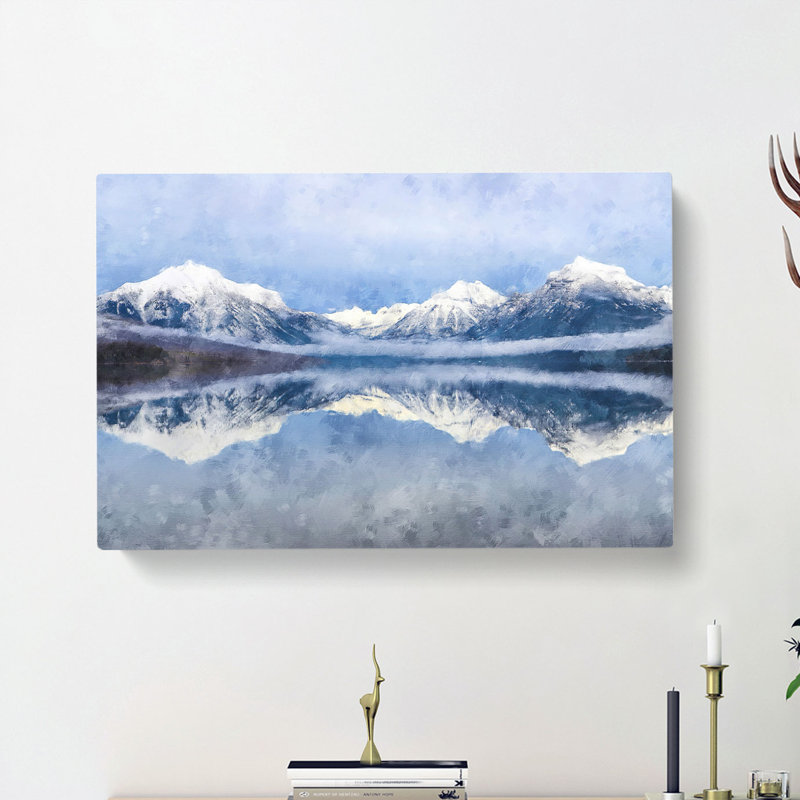 Lake Mcdonald In Montana - Wrapped Canvas, 35cm H x 50cm W x 3cm D
