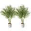 Faux palmier en pot blanc-92330803