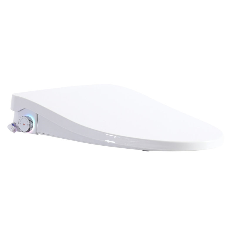 Adjustable Heated Bidet Toilet Seat With Auto Open/Close, Digital Display, And Massage Wash For Bathroom Rear Comfort