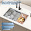 Belfry Kitchen 19mm W Single Bowl Stainless Steel Drop-In Kitchen Sink