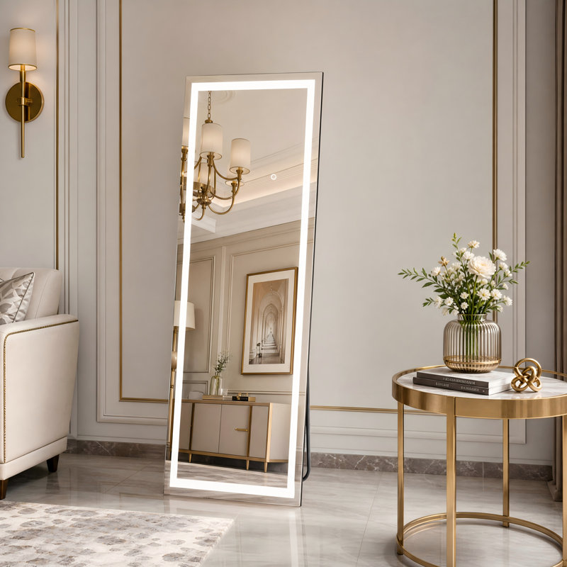 Miroir pleine grandeur à éclairage DEL variable, 57" x 18"