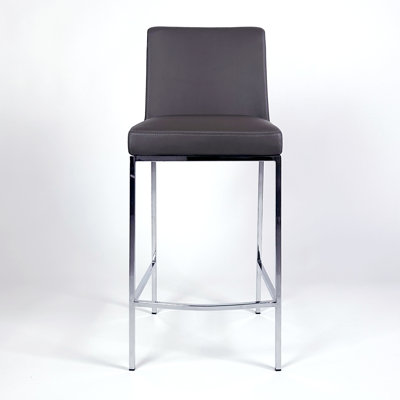 Aretha Upholstered Counter Stool with Metal Frame