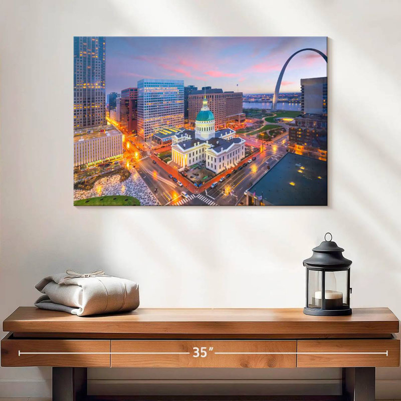 Paysage urbain du Missouri, H 16 po x l 24 po