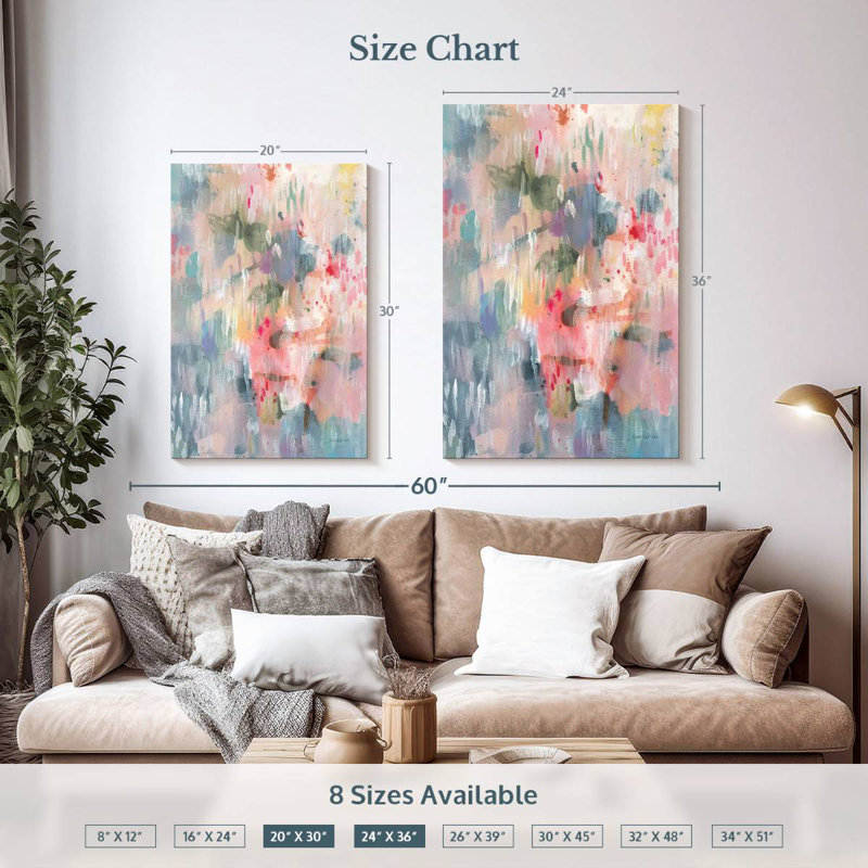 Avery Soothing Abstract, 36" H x 24" W