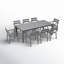 Pacifica Classic 8 Seat Rectangular Dining Set-124850662-124850671