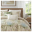 Ensemble de housse de couette en coton 5 pièces très grand / très grand californien avec coussins décoratifs à imprimé botanique - Literie certifiée OEKO-TEX-124648199-124648201