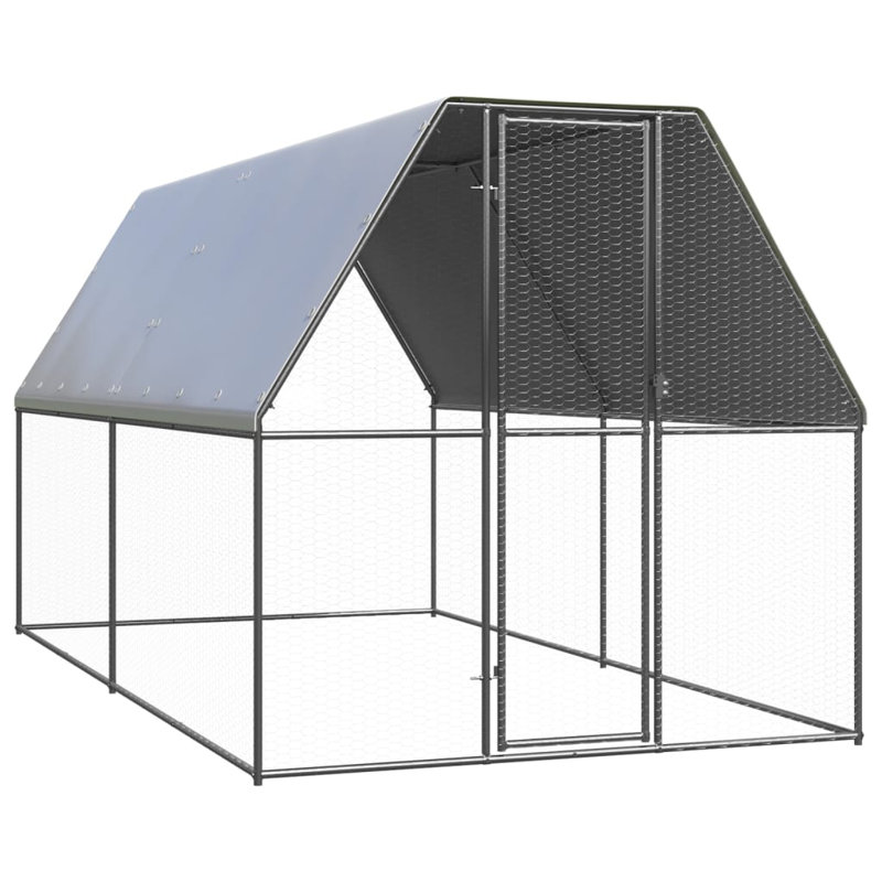 Crowder Weather Resistant Rabbit Cage, 200cm H x  200cm W x 400cm L