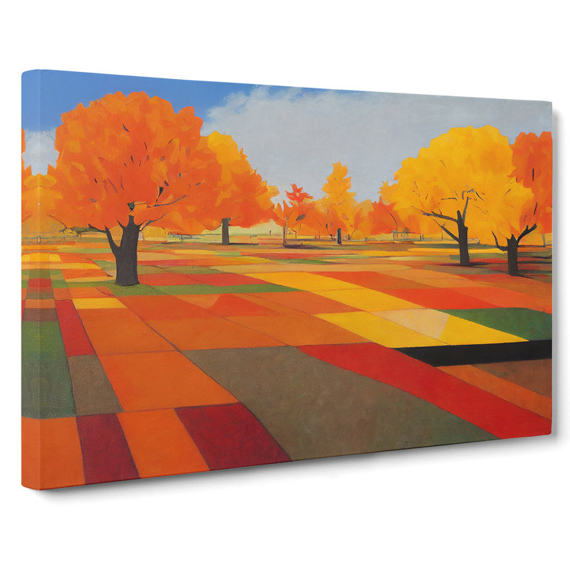Autumn Forest Meadow - Wrapped Canvas, 35cm H x 50cm W x 3cm D