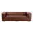 Premium Channel-Stitched Top-Grain Leather Sofa