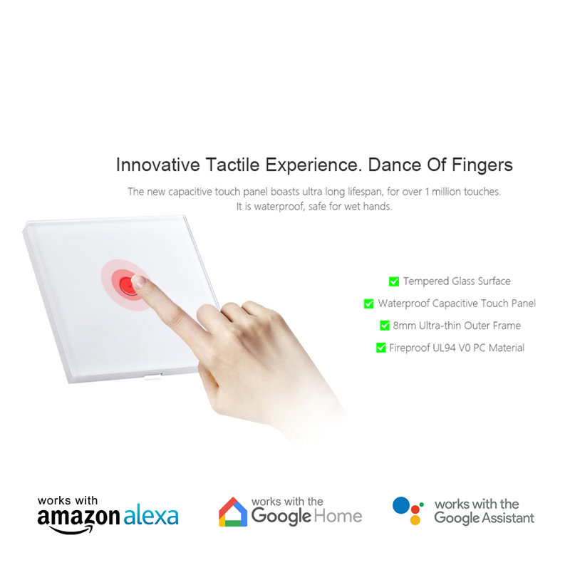 Aliauna Wifi Smart Wall Mounted Light Switch