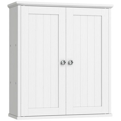 Bathroom Cabinet with Towel Bar & Shelf