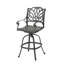 Tabouret de bar pivotant en aluminium moulé