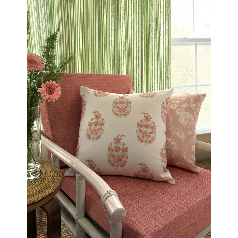 Ceylon Okanda Cotton Blend Fabric, Coral