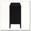 Retro 4-Door Sideboard with Circular Groove Design and Round Handles-824327230