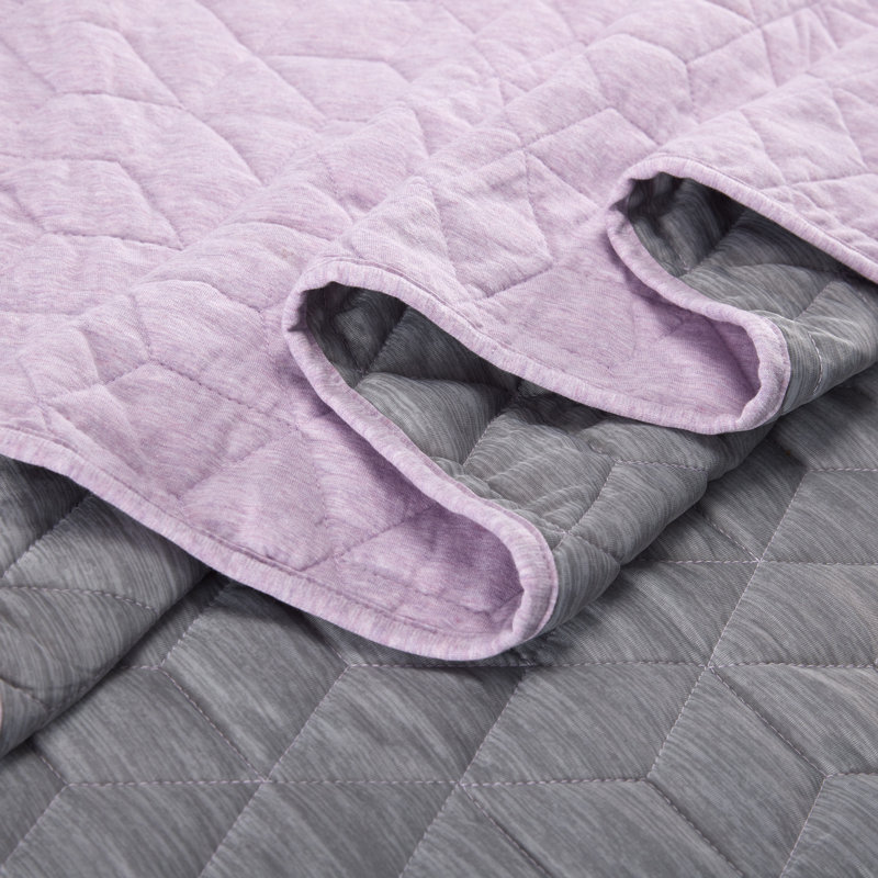 Quilted Throw Blanket, Pink, Throw